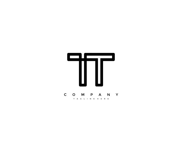 TT Monogram Logo - Modern & Elegant Vector Image