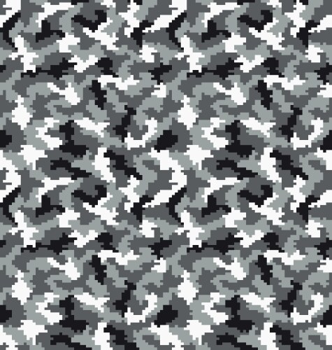 White winter camouflage pattern seamless template Vector Image