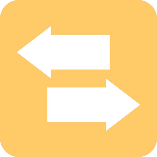 Mobile application transfer data web button menu vector image