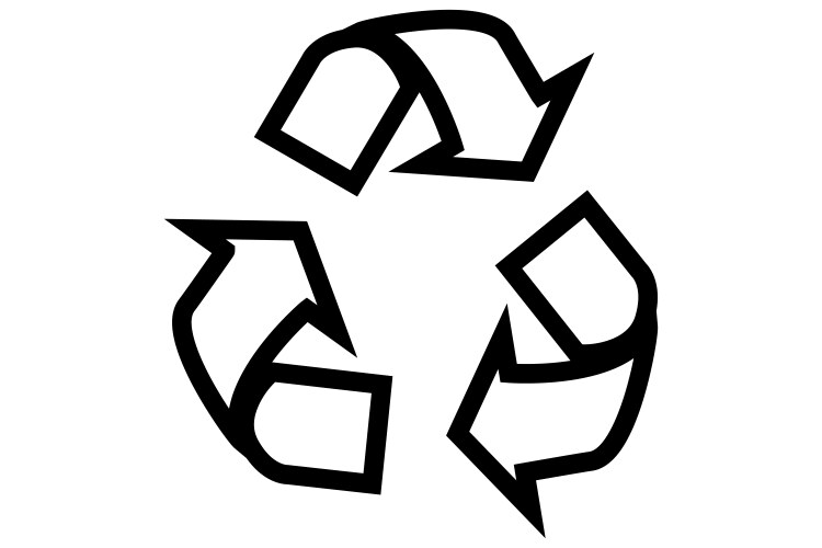Recycle arrows loading arrow circular rotation vector image