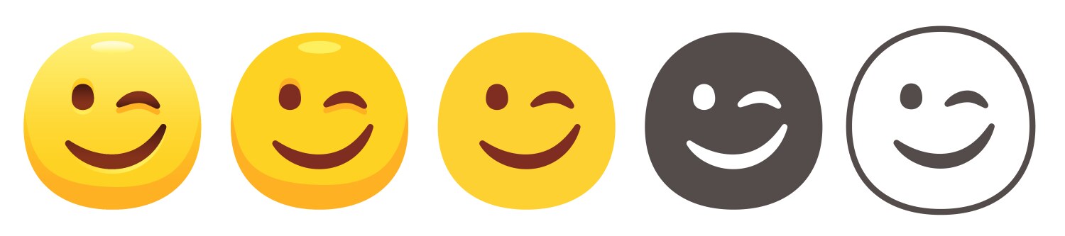 winking face vector image