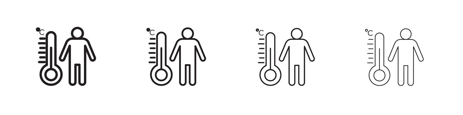 Body temperature icon Vector Images & Graphics for Commercial Use ...