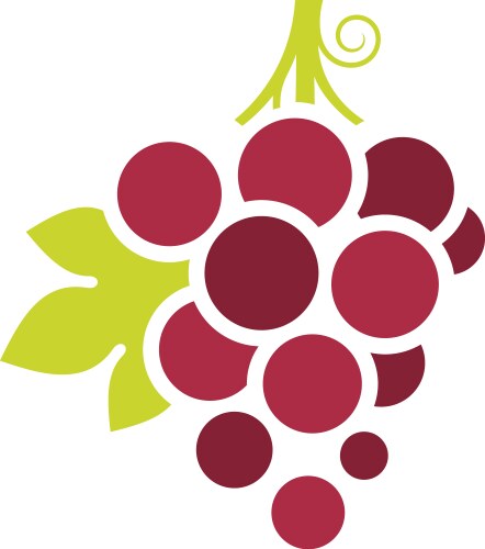 Icon grape Royalty Free Vector Image - VectorStock