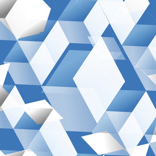 Blue background with geometric square shapes Vector Image