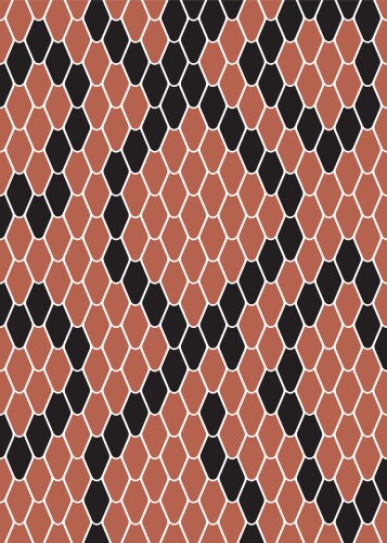 Snake skin pattern vector image