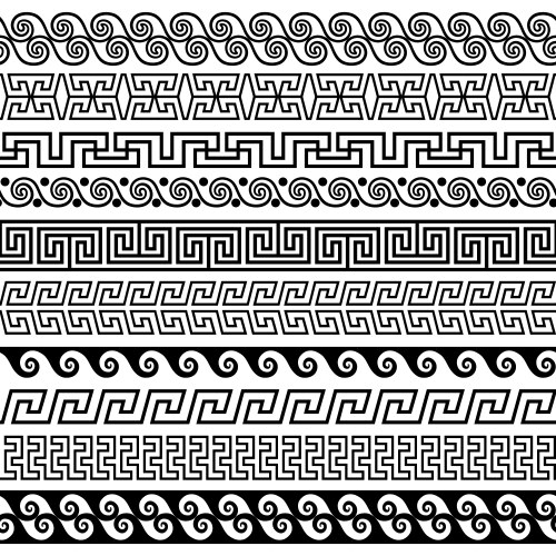 Greek Meander Border – Royalty-Free Vector | VectorStock