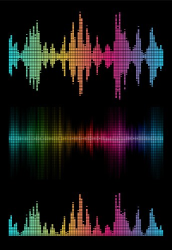 Sound wave audio Royalty Free Vector Image - VectorStock