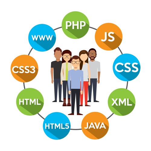 Programming language design vektorbild