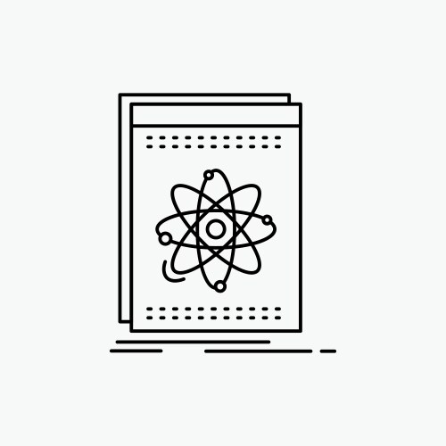 Api application developer platform science line vektorbild