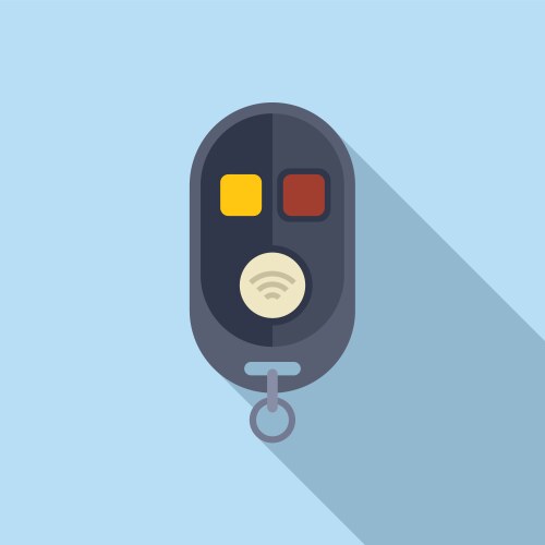 Control boot key icon flat smart security vector image