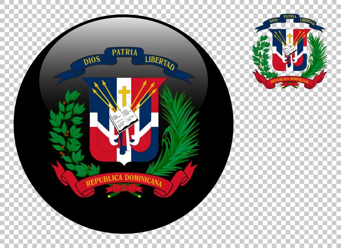 Dominican Republic Coat of Arms Vector Image