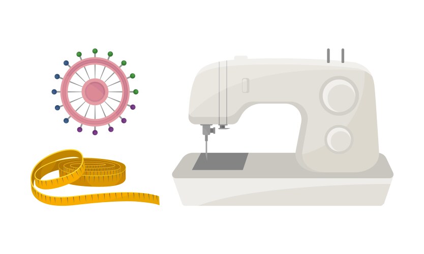 Different sewing tools and equipment – Royalty-Free Vector | VectorStock