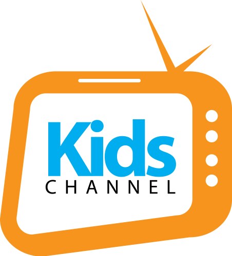 Kids channel logo template design vector image