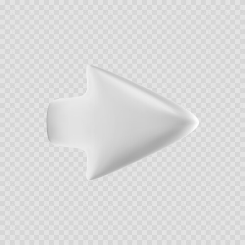 White arrow computer pointer or mouse cursor vector image