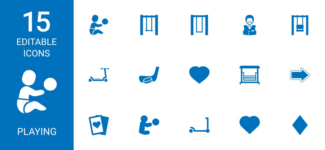9 playing icons (36767860) – Free Vector | VectorStock