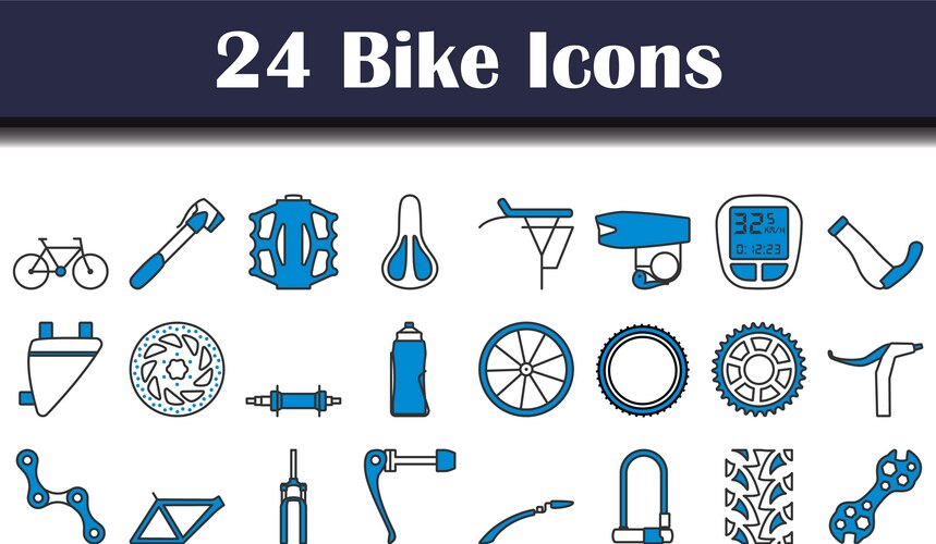 Bike gear star icon Royalty Free Vector Image - VectorStock