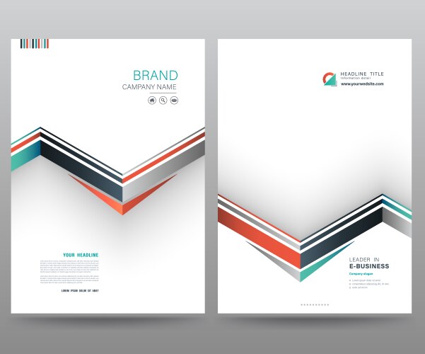 Template annual report Royalty Free Vector Image