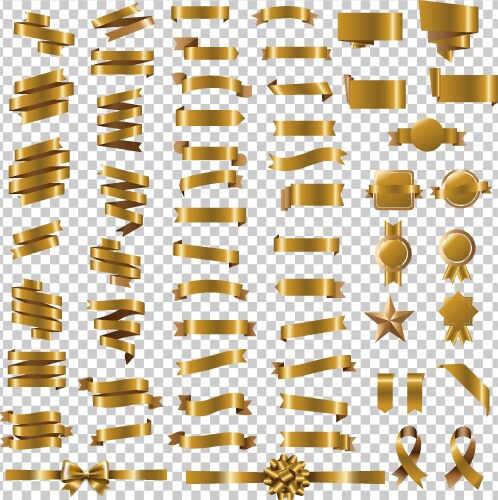 Golden Ribbon Banner - Celebration & Awards – Royalty-Free Vector ...