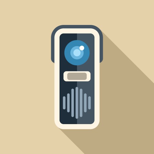 Modern intercom system displaying security vector image