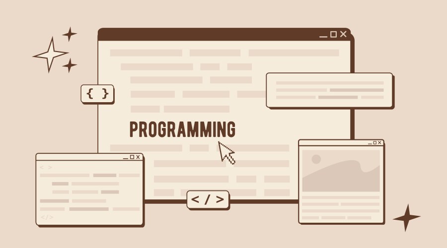 Software developer or code testing website vector image