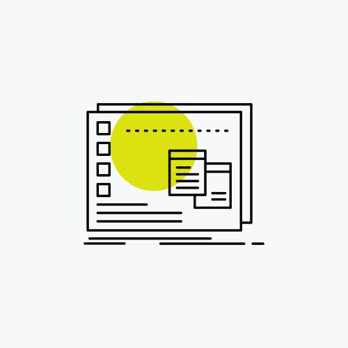 Window mac operational os program line icon vector image