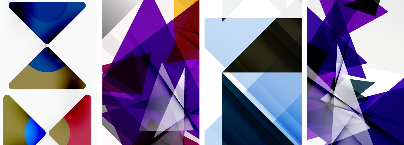 Random Triangle Pattern Vector Images (over 14,000)