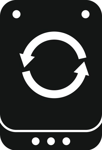 Backup icon simple data computer vector image