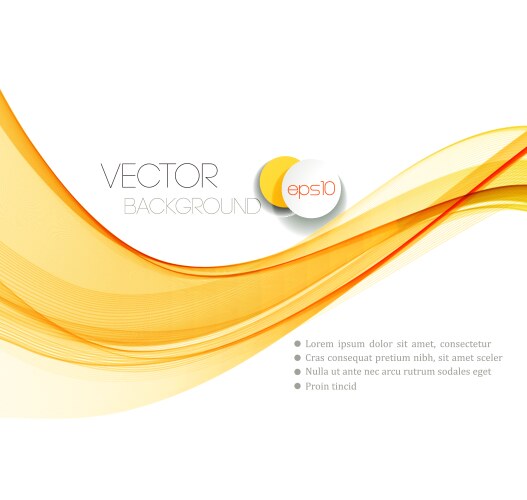 Smooth wave stream line abstract header layout vector image