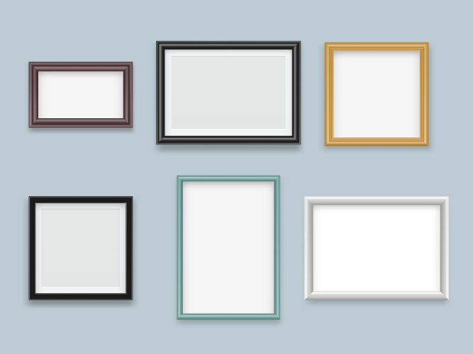 Wenge frames set Royalty Free Vector Image - VectorStock