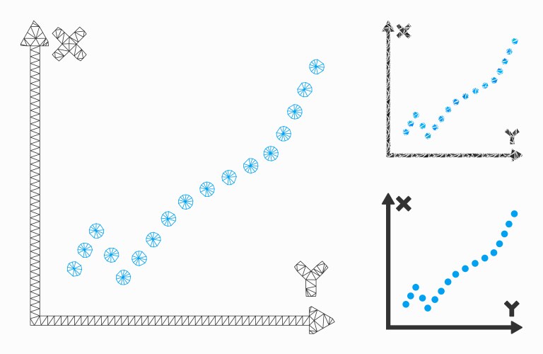 Function plot mesh 2d model and triangle vector image