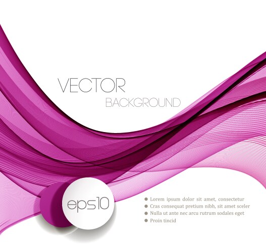 Smooth wave stream line abstract header layout vector image