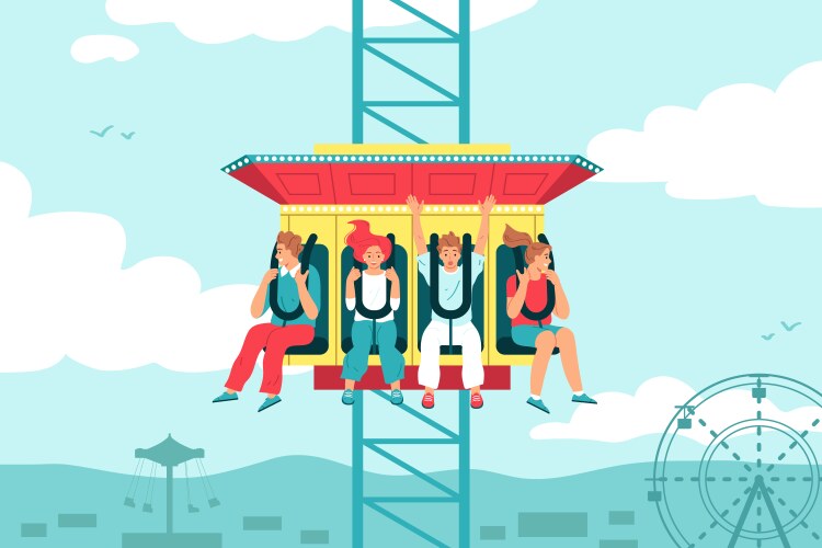 Amusement park Royalty Free Vector Image - VectorStock