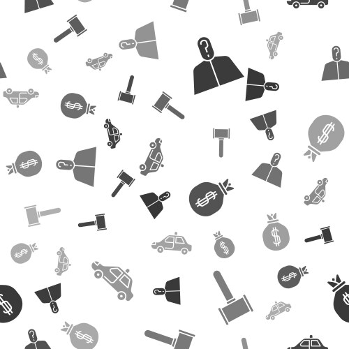 Set anonymous with question mark judge gavel vector image