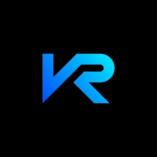 VR Initials Logo - V & R Monogram Vector Image