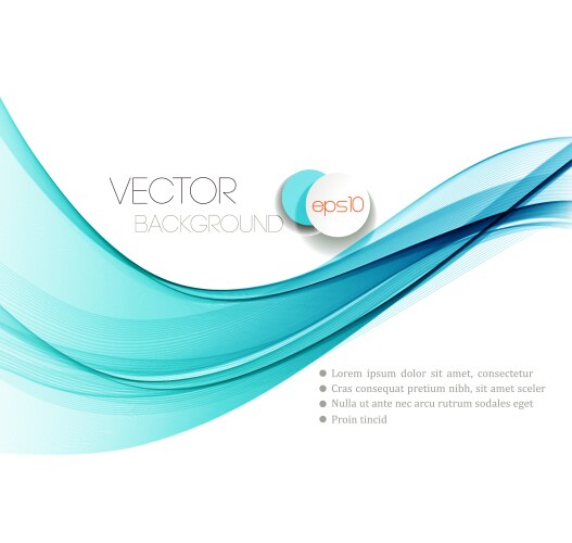 Smooth wave stream line abstract header layout vektorbild