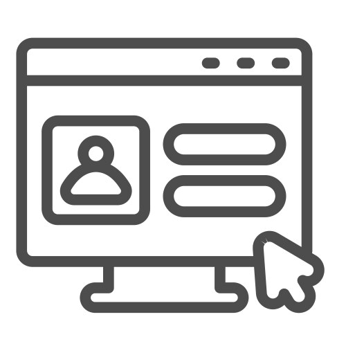 Monitor user authorization window cursor pointer vector image
