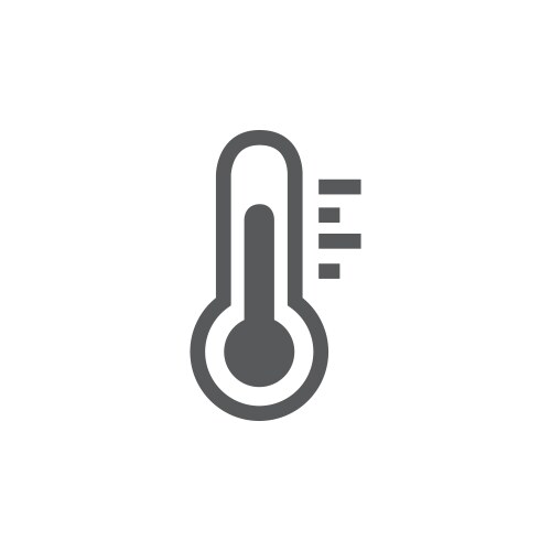 Thermometer cold and hot icon freeze temperature Vector Image