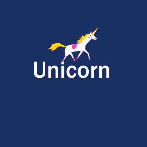 A white unicorn Vector Image
