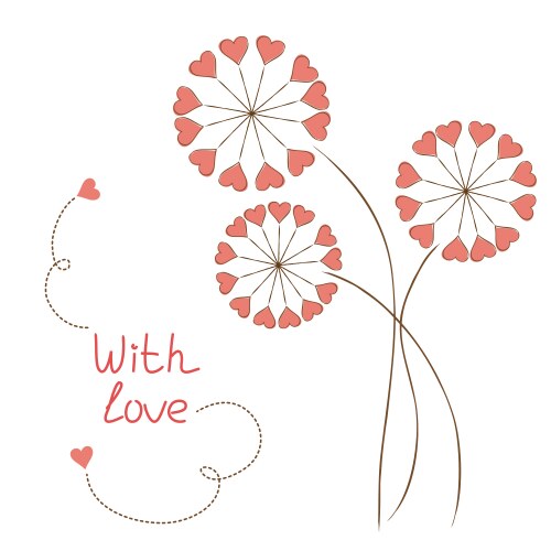 Romantic flowers Royalty Free Vector Image - VectorStock