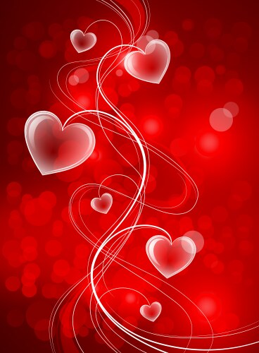Red valentines background Royalty Free Vector Image