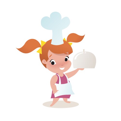 Little girl child vector image