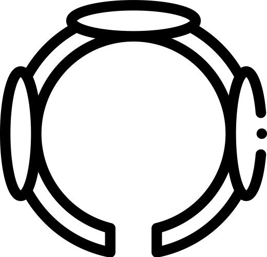 Bangle icon thin linear style design isolated Vector Image