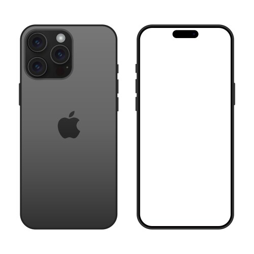 Apple iphone 16 pro white titanium Royalty Free Vector Image