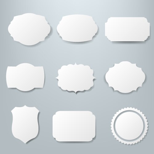 Frame labels set ornamental vintage decorat Vector Image