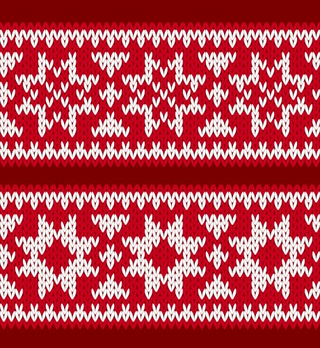Nordic Knitted Seamless Pattern – Royalty-Free Vector | VectorStock