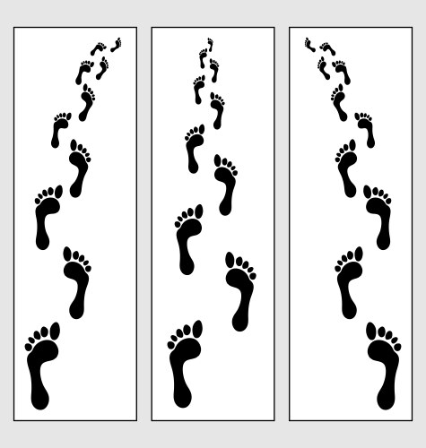 Footsteps Vector Image