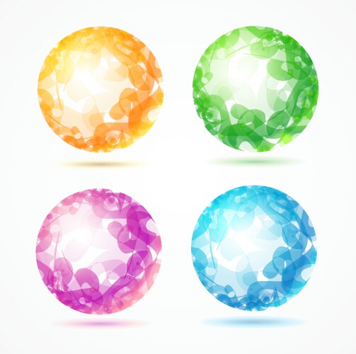 Rainbow balls set Royalty Free Vector Image - VectorStock