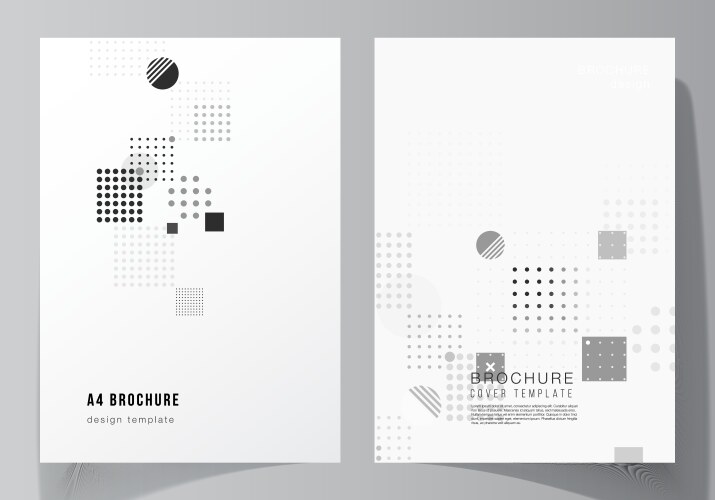 Layout a4 format modern cover vector image