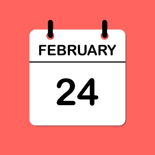 February 24 Vector Images & Graphics for Commercial Use | VectorStock