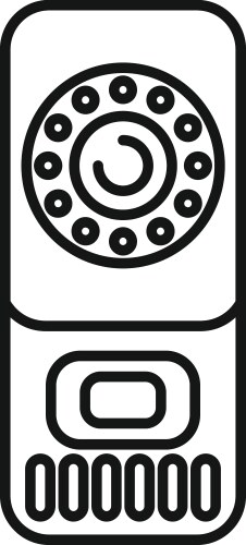 Modern intercom system with security camera vector image